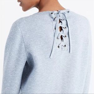 Madewell Laced-Back Pullover Sweater Size M